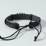SIMPLE HAND WOVEN VINTAGE LEATHER BRACELET_CWMM4530