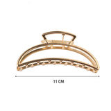 6 PACK GOLD TONE METAL HAIR CLAWS STRONG HOLD_CWABE0199