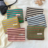 COLORFUL STRIPE KNIT SCARF SOFT TRENDY WINTER_CWASC1256