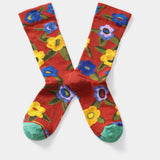 CARTOON GRAFFITI MID TUBE TIDE SOCKS_CWMS0160