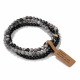 Cwaje4295_Natural Stone Beads Vintage Bracelet