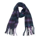 ROUND YARN TASSEL PLAID SCARF SHAWL FALL WINTER_CWASC1278