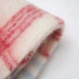 ROUND YARN TASSEL PLAID SCARF SHAWL FALL WINTER_CWASC1278