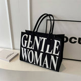 Vintage Letter Print Tote Canvas Bag_Cwab2681