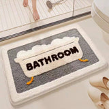 CUTE FLEECE RUG NON SLIP MAT FOR BEDROOM BATH_CWMM7509