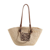 BEACH BAG LARGE CAPACITY FASHIONABLE WOVEN BAG_CWAB2303