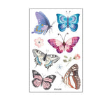 Waterproof Kids Cute Watercolor Butterfly Tattoos_Cwmm8255