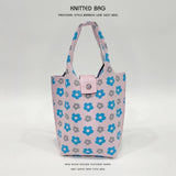 Women Casual Floral Knitted Shoulder Bag_Cwab1530