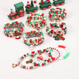 CHRISTMAS SNOWMAN BEADED BRACELET_CWAJE2209