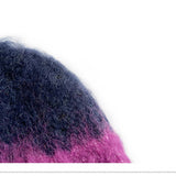 Womens Striped Colorblock Knitted Hat_Cwah2060