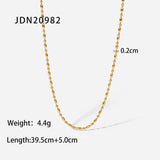 MULTILAYER GOLD PLATE STAINLESS STEEL NECKLACE_CWAJE0619