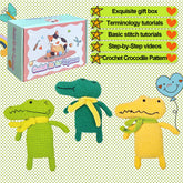 HANDMADE CROCODILE DOLL CROCHET MATERIAL KIT_CWMM1873