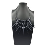 BOHEMIAN MULTI LAYERED WOODEN BEADS NECKLACE_CWMM4560