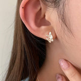 NEW HIGH END DOUBLE BUTTERFLY EARRINGS FOR WOMEN_CWAJE3007