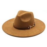 Wide Brim Hat Suede Outdoor Casual Cowboy Hat_Cwah2502