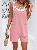 CASUAL SOLID COLOR SUSPENDER JUMPSUIT_CWSJS0327