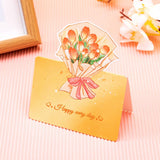 THREE DIMENSIONAL BOUQUET FLOWER GREETING CARD_CWMM1029