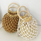 Women Round Straw Bag Rattan Beach Handbag_Cwab0826