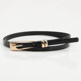 CLASSIC SIMPLE ALLOY BUCKLE LEOPARD THIN BELTS_CWABE0399
