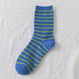 Women New Striped Cute Breathable Pile Socks_Cwms0470