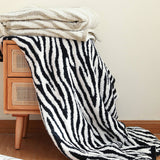 Zebra Print, Houndstooth Cozy Throw Blankets_Cwmm0210