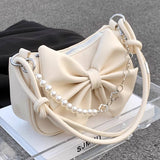 2024 Summer Western Style Shoulder Bow Pearl Bag_Cwab1914