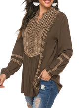 COTTON LONG SLEEVE EMBROIDERED BLOUSE_CWTBLL0817