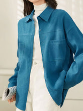 COMMUTER STYLE LONG-SLEEVED SLIMMING SHIRT_CWTBLL0905