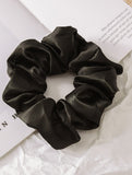 Satin fabric scrunchies simple and versatile hair tie_CWAHA0343