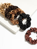 Satin fabric scrunchies simple and versatile hair tie_CWAHA0343