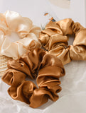 Satin fabric scrunchies simple and versatile hair tie_CWAHA0343