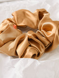 Satin fabric scrunchies simple and versatile hair tie_CWAHA0343