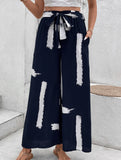 Personalized loose wide-leg pants