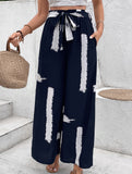 Personalized loose wide-leg pants