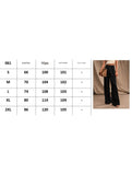 Casual loose high waist drape wide leg pants