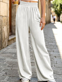 Loose straight-leg slim casual trousers