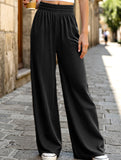 Loose straight-leg slim casual trousers