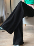 Loose straight-leg slim casual trousers