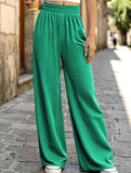 Loose straight-leg slim casual trousers
