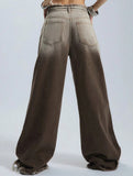 Low-rise loose straight-leg trousers