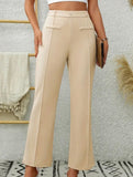 Front pocket detail stretch slim-fit suit trousers