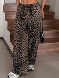 Versatile leopard print low-rise casual pants