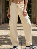 Casual loose-fitting sports fitness wide-leg pants
