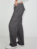 Casual loose-fitting sports fitness wide-leg pants