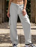 Casual loose-fitting sports fitness wide-leg pants