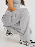 Casual loose-fitting sports fitness wide-leg pants