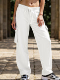 Casual loose-fitting sports fitness wide-leg pants