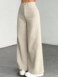 Casual loose straight wide-leg pants