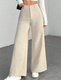 Casual loose straight wide-leg pants