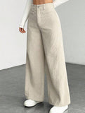 Casual loose straight wide-leg pants